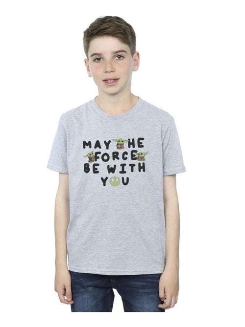 Star Wars - T-shirt THE MANDALORIAN MAY THE FORCE BE WITH YOU - Kiabi