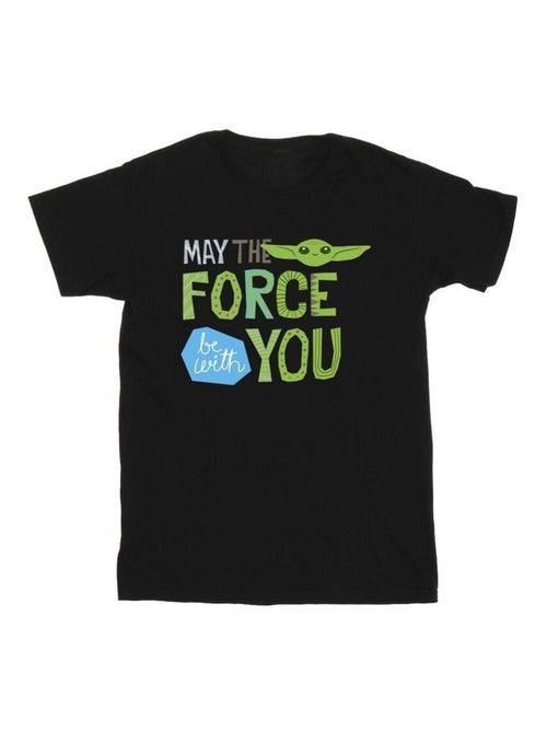 Star Wars - T-shirt THE MANDALORIAN MAY THE FORCE BE WITH YOU - Kiabi Star Wars - T-shirt THE MANDALORIAN MAY THE FORCE BE WITH YOU - Kiabi