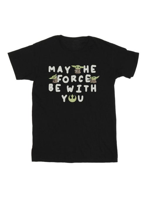 Star Wars - T-shirt THE MANDALORIAN MAY THE FORCE BE WITH YOU - Kiabi