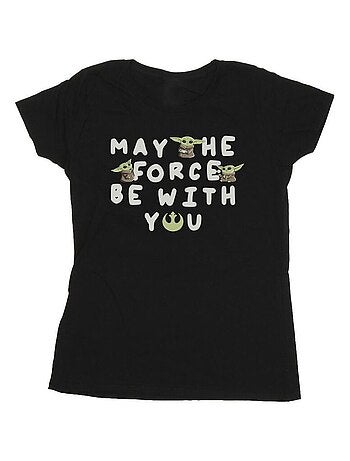 Star Wars - T-shirt THE MANDALORIAN MAY THE FORCE BE WITH YOU