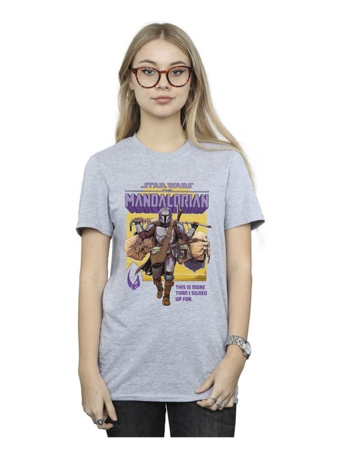 Star Wars - T-shirt THE MANDALORIAN MORE THAN SIGNED UP FOR - Kiabi