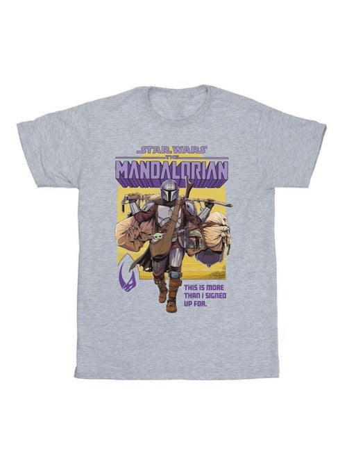 Star Wars - T-shirt THE MANDALORIAN MORE THAN SIGNED UP FOR - Kiabi