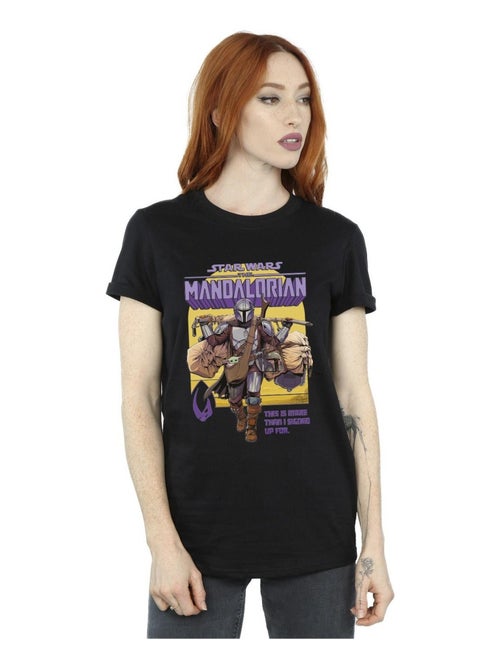 Star Wars - T-shirt THE MANDALORIAN MORE THAN SIGNED UP FOR - Kiabi