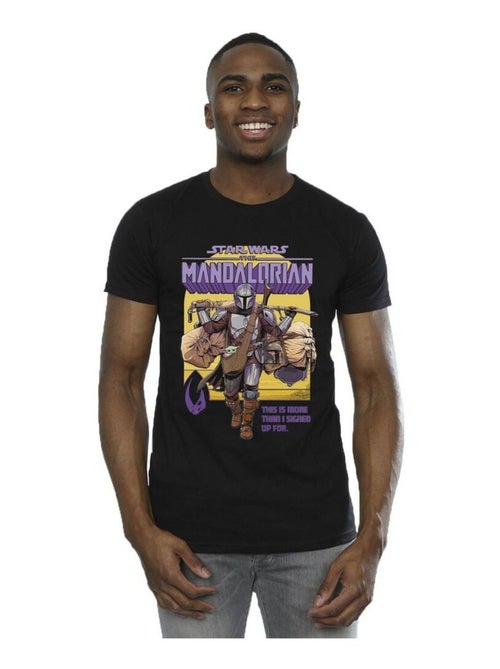 Star Wars - T-shirt THE MANDALORIAN MORE THAN SIGNED UP FOR - Kiabi