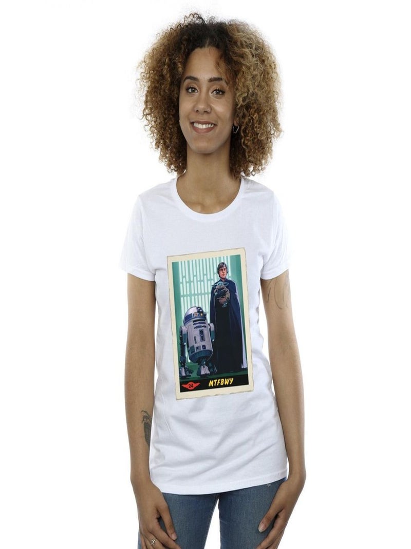 Star Wars - T-shirt THE MANDALORIAN MTFBWY Blanc - Kiabi