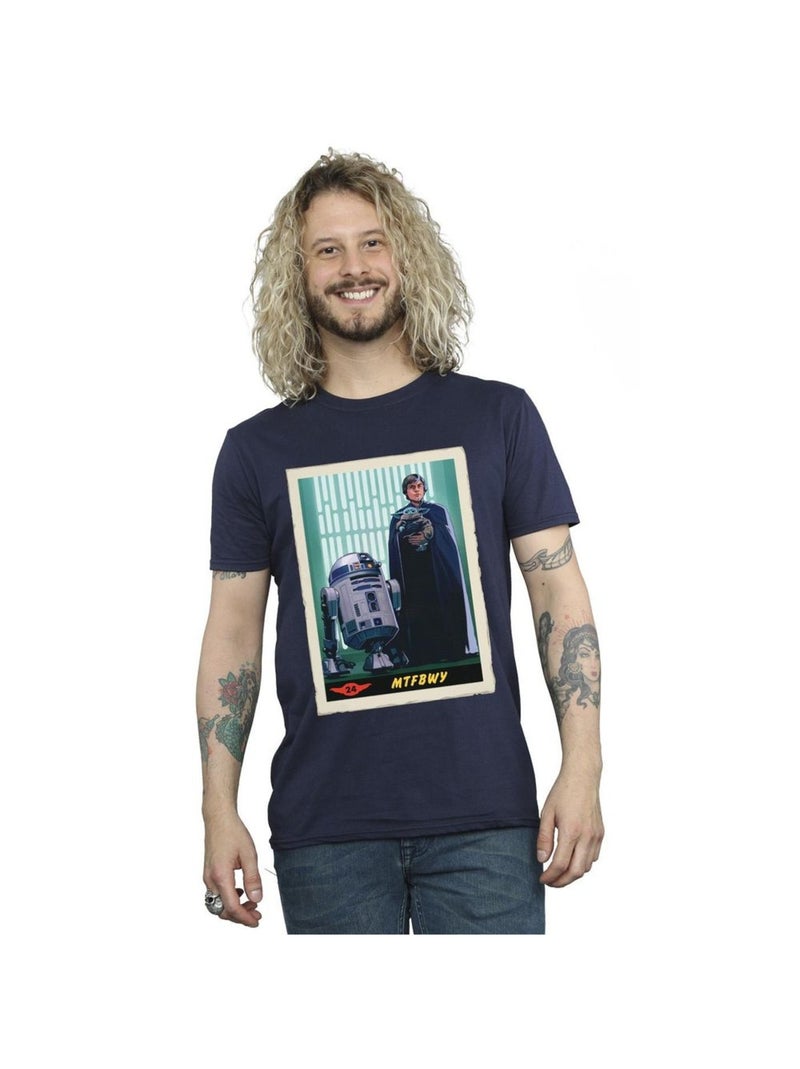 Star Wars - T-shirt THE MANDALORIAN MTFBWY Bleu marine - Kiabi