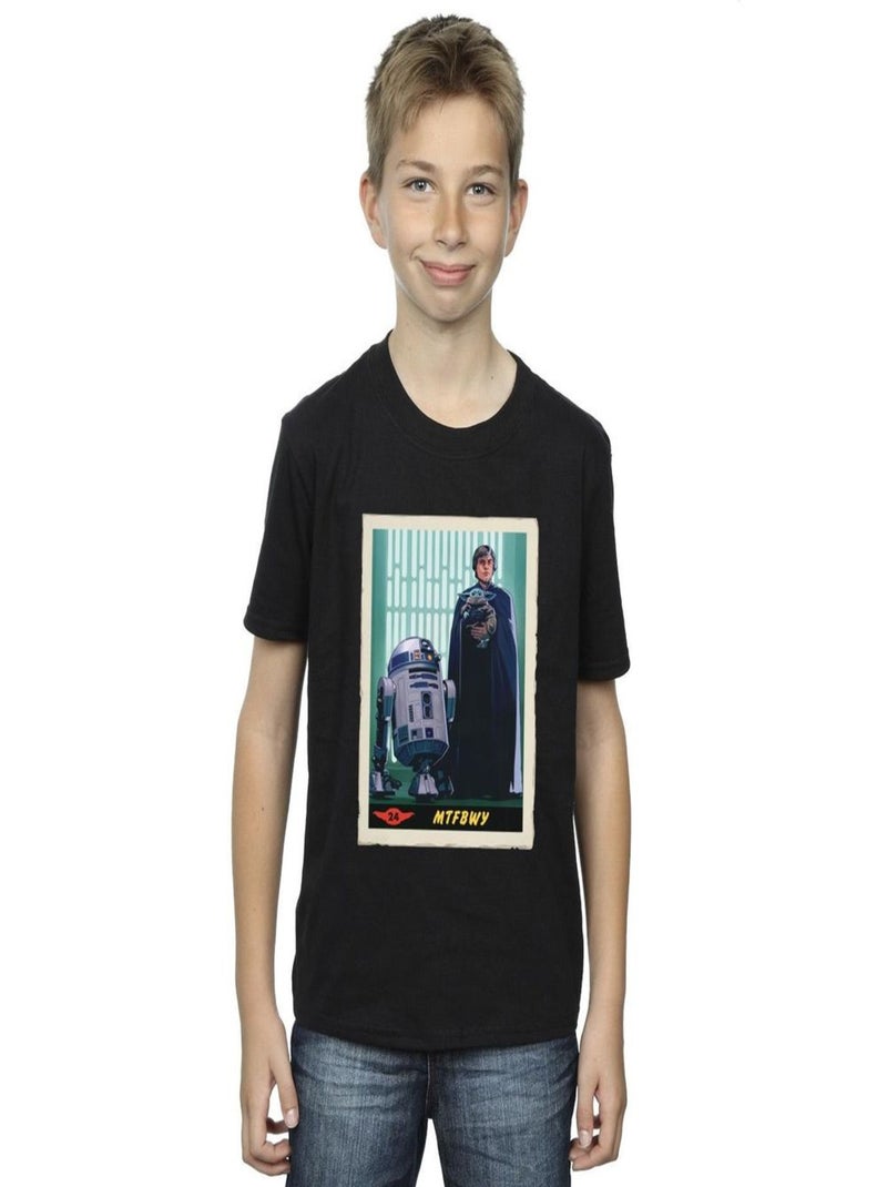 Star Wars - T-shirt THE MANDALORIAN MTFBWY Noir - Kiabi