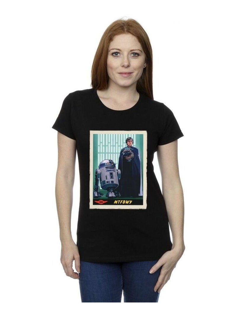 Star Wars - T-shirt THE MANDALORIAN MTFBWY Noir - Kiabi