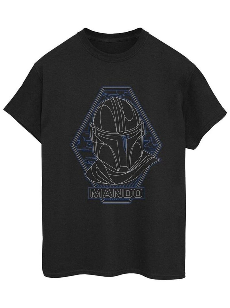 Star Wars - T-shirt THE MANDALORIAN Noir - Kiabi
