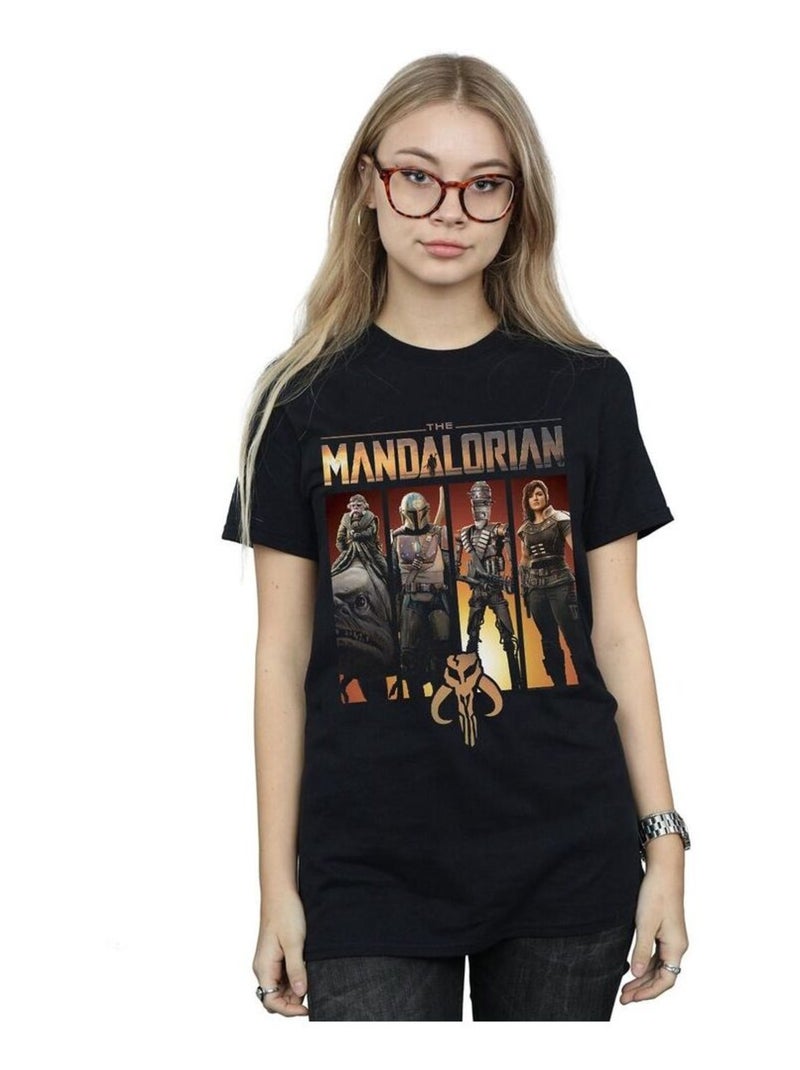 Star Wars - T-shirt THE MANDALORIAN Noir - Kiabi