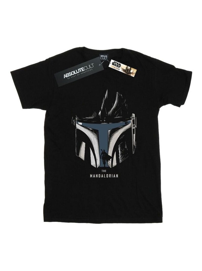 Star Wars - T-shirt THE MANDALORIAN Noir - Kiabi