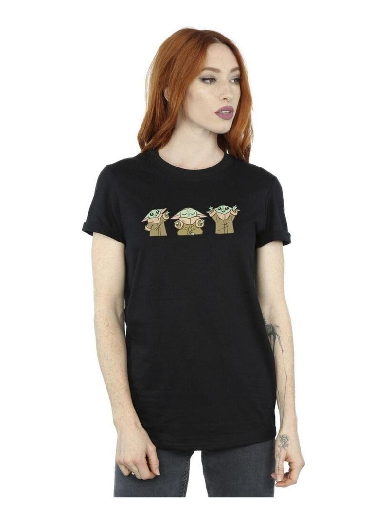 Star Wars - T-shirt THE MANDALORIAN Noir - Kiabi