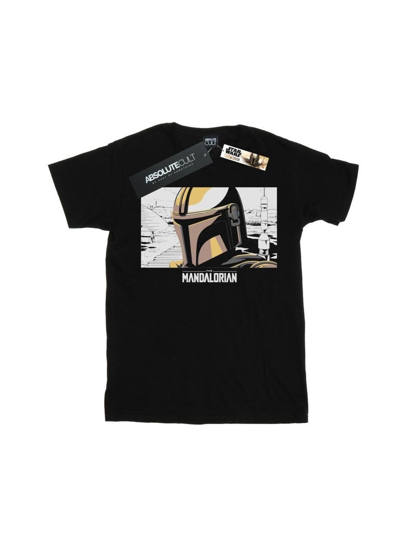 Star Wars - T-shirt THE MANDALORIAN Noir - Kiabi