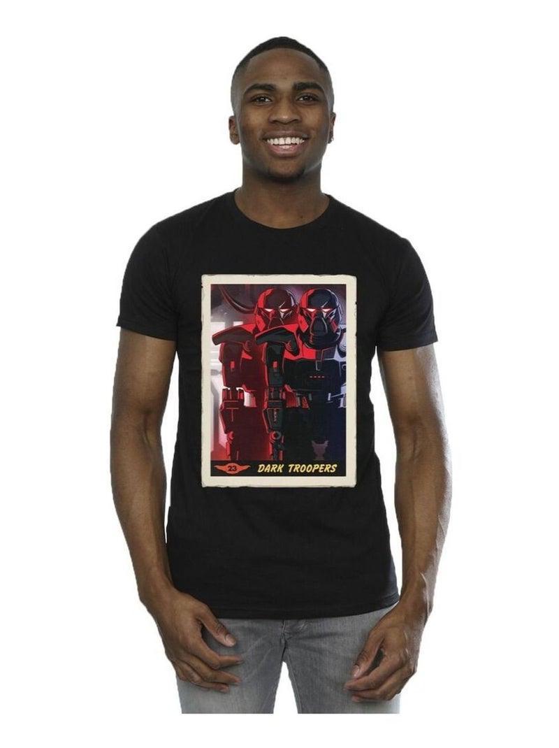 Star Wars - T-shirt THE MANDALORIAN Noir - Kiabi