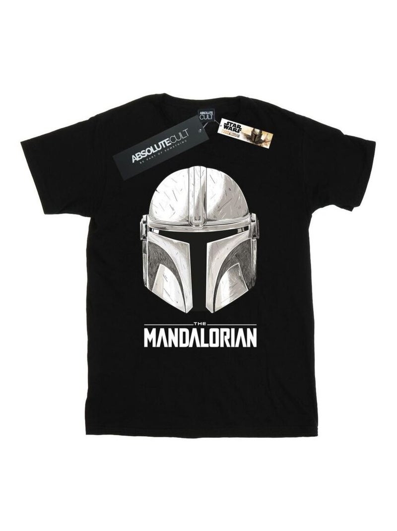 Star Wars - T-shirt THE MANDALORIAN Noir - Kiabi