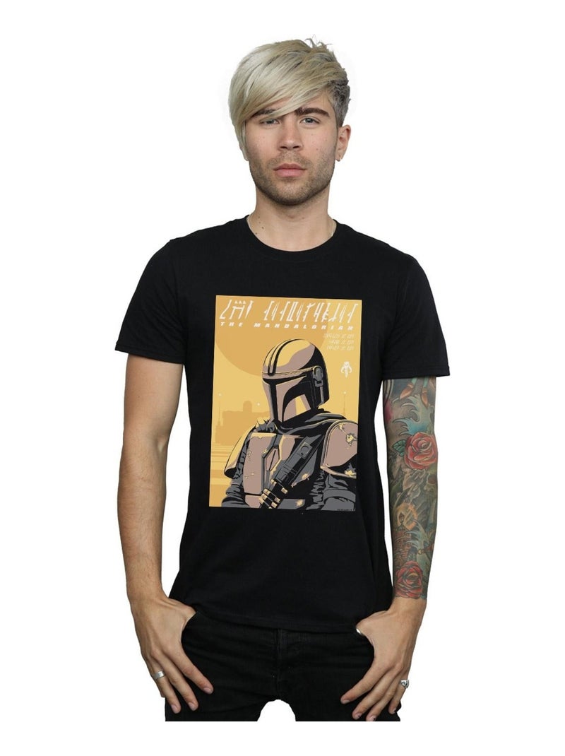 Star Wars - T-shirt THE MANDALORIAN Noir - Kiabi