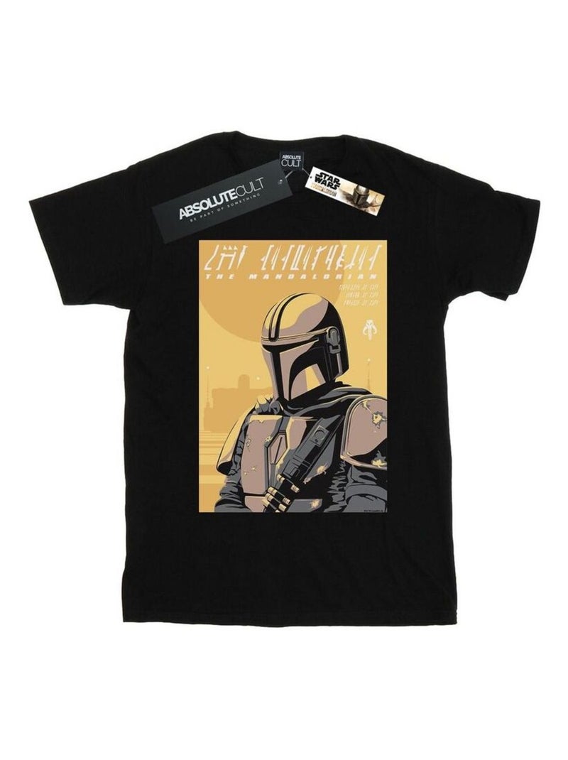 Star Wars - T-shirt THE MANDALORIAN Noir - Kiabi