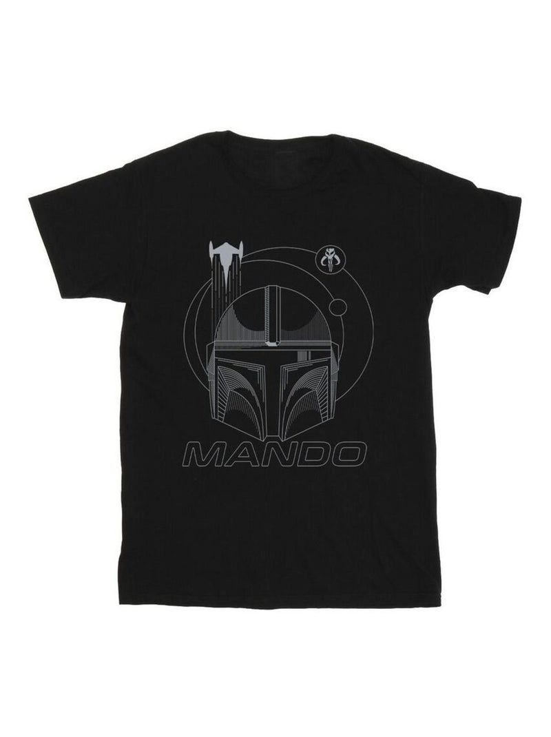 Star Wars - T-shirt THE MANDALORIAN Noir - Kiabi