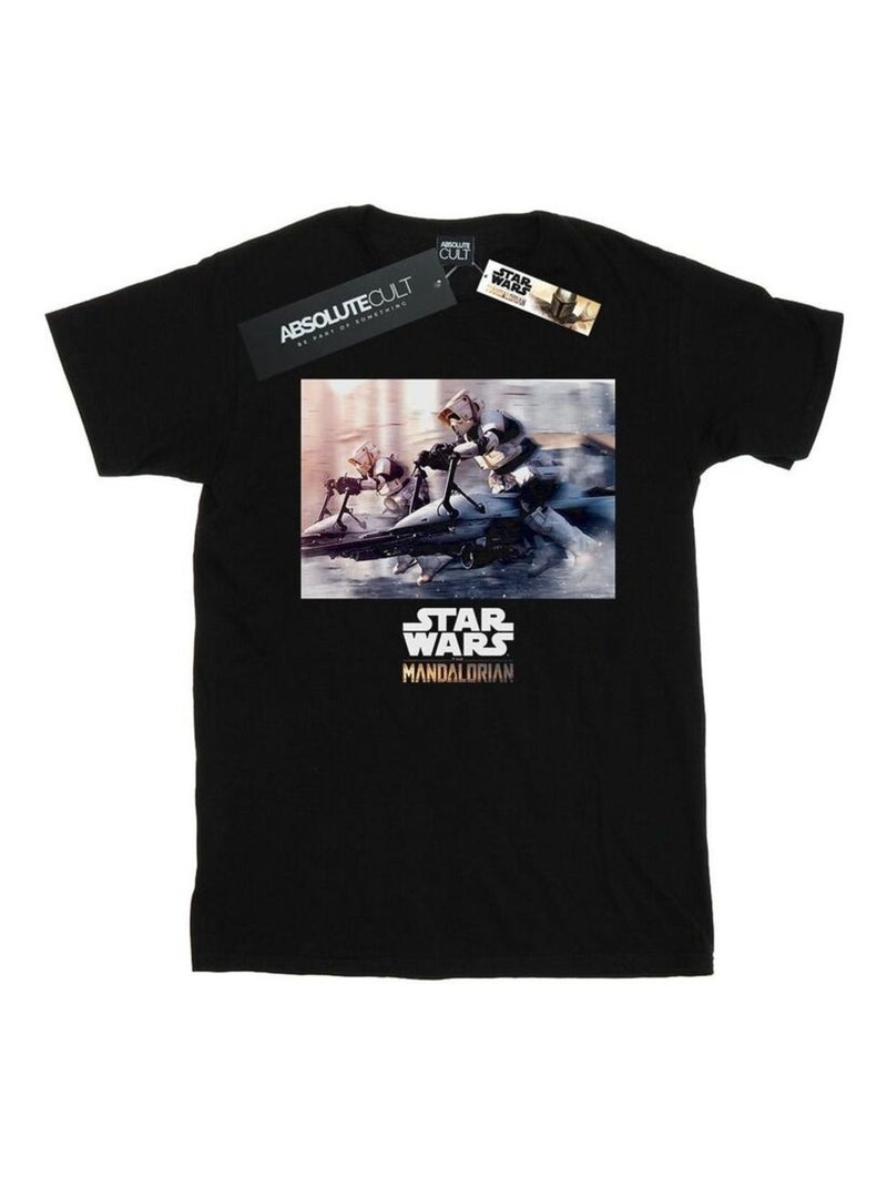 Star Wars - T-shirt THE MANDALORIAN Noir - Kiabi