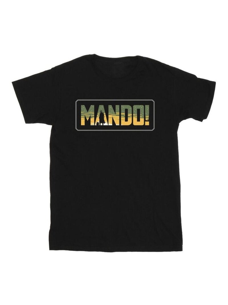 Star Wars - T-shirt THE MANDALORIAN Noir - Kiabi