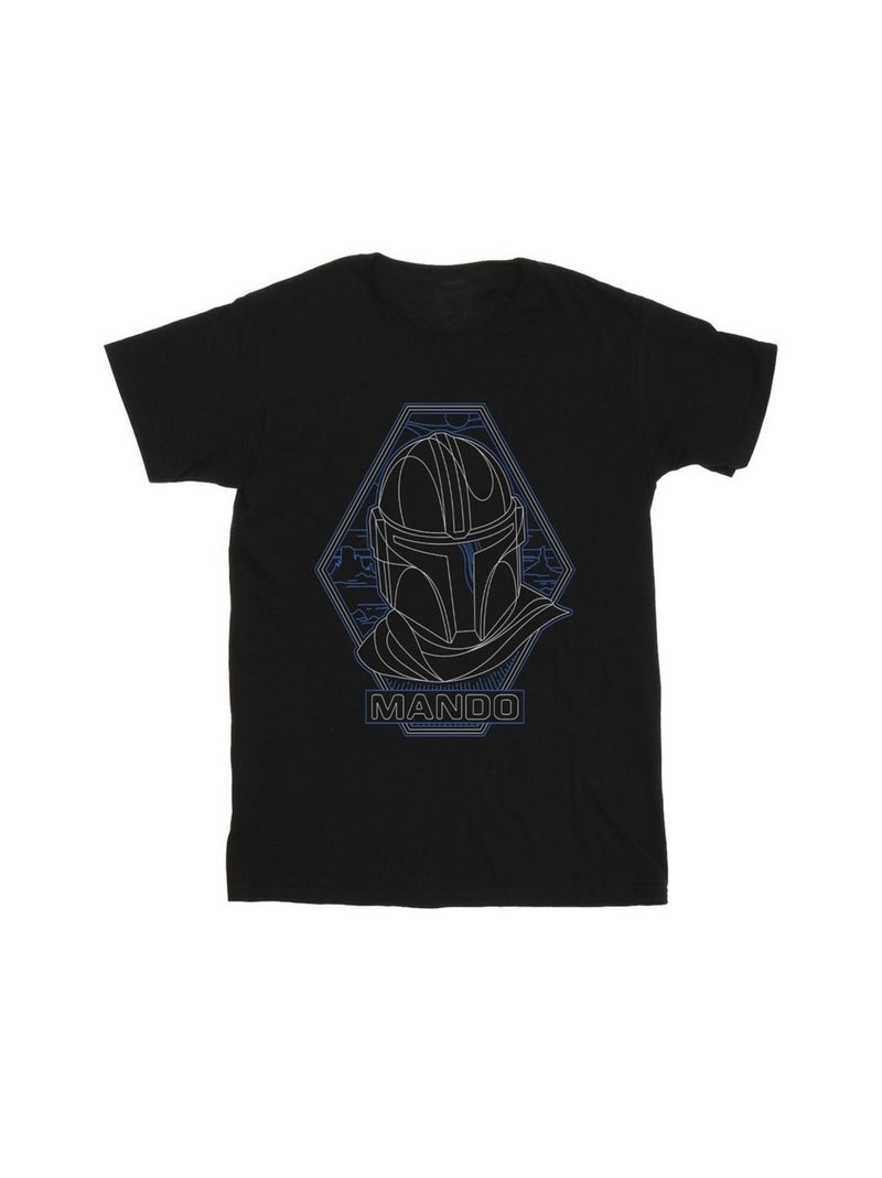 Star Wars - T-shirt THE MANDALORIAN Noir - Kiabi