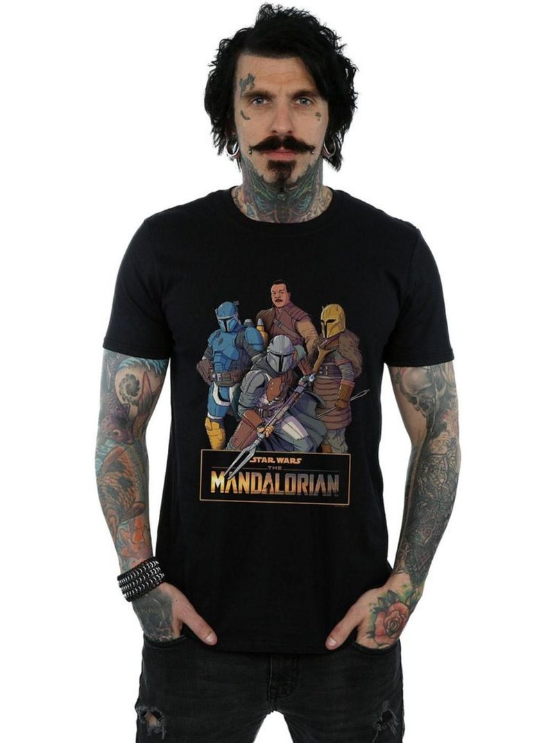 Star Wars - T-shirt THE MANDALORIAN Noir - Kiabi