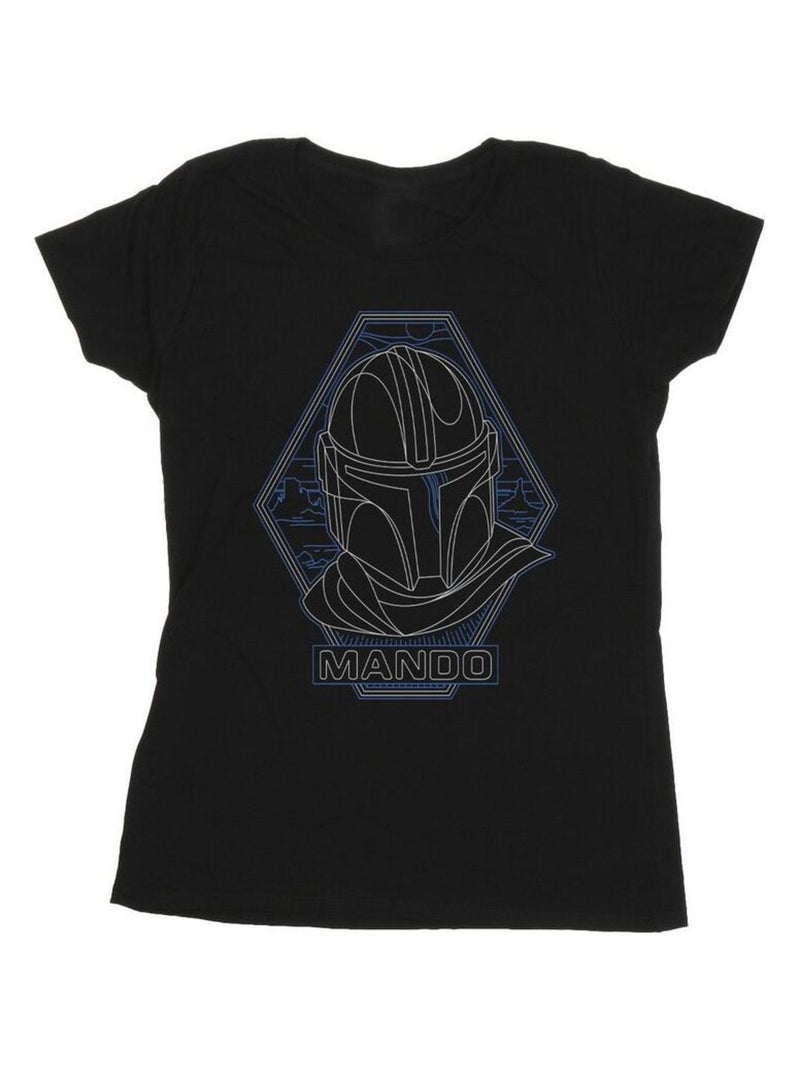 Star Wars - T-shirt THE MANDALORIAN Noir - Kiabi