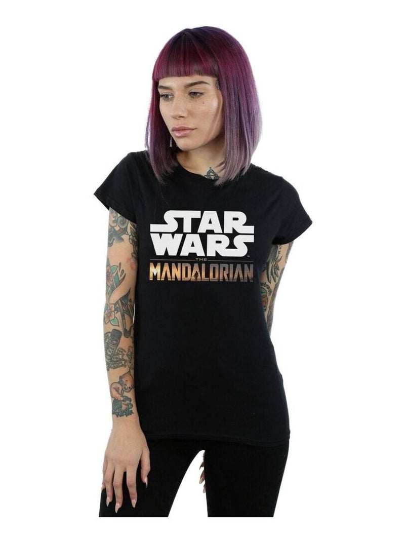 Star Wars - T-shirt THE MANDALORIAN Noir - Kiabi