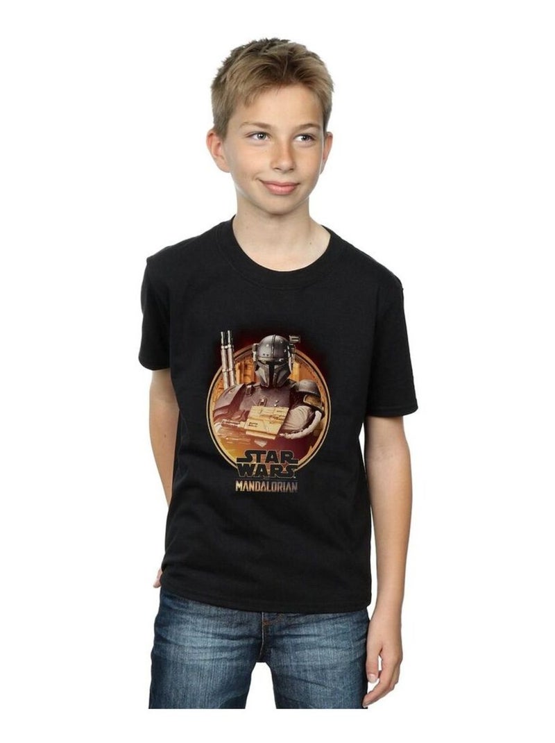 Star Wars - T-shirt THE MANDALORIAN Noir - Kiabi