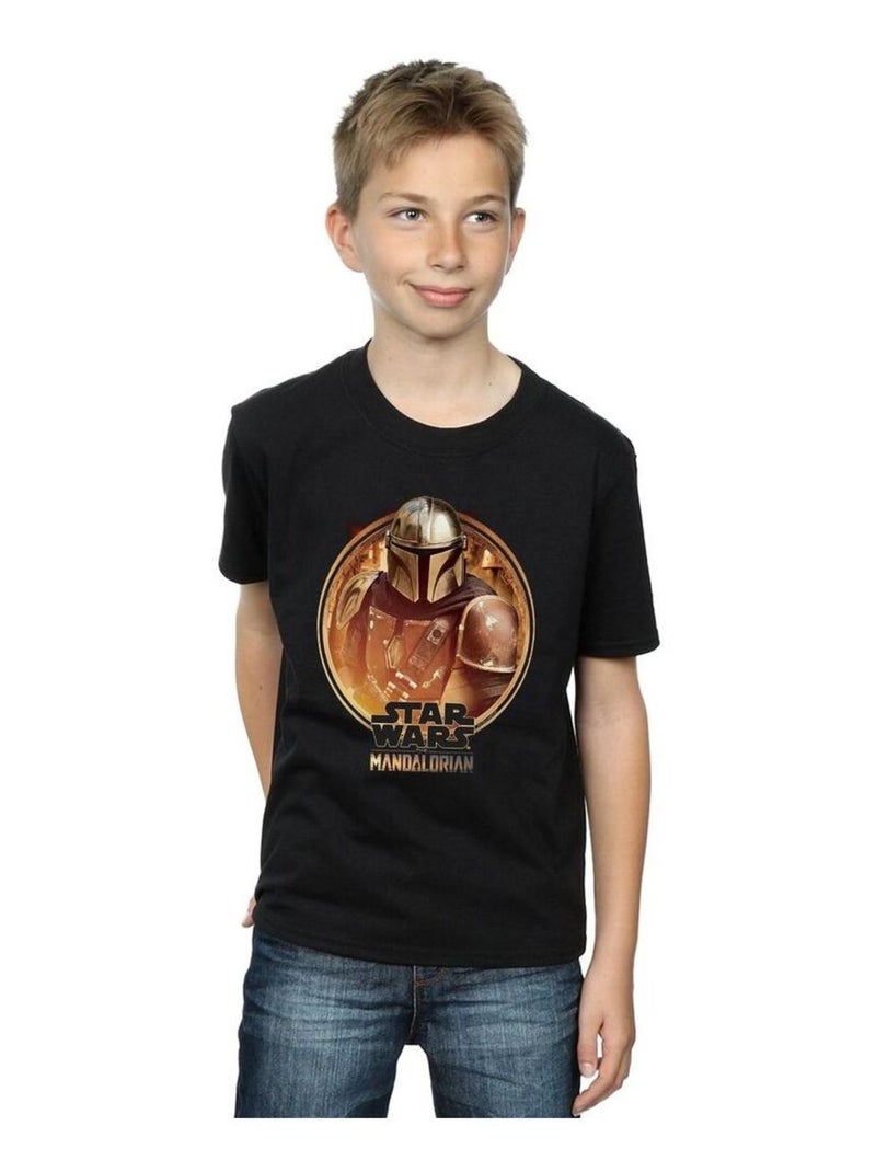 Star Wars - T-shirt THE MANDALORIAN Noir - Kiabi