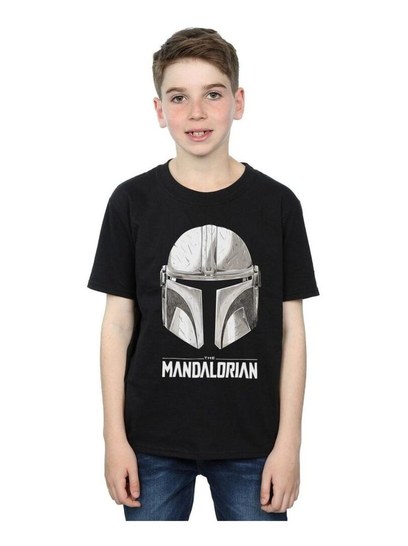 Star Wars - T-shirt THE MANDALORIAN Noir - Kiabi