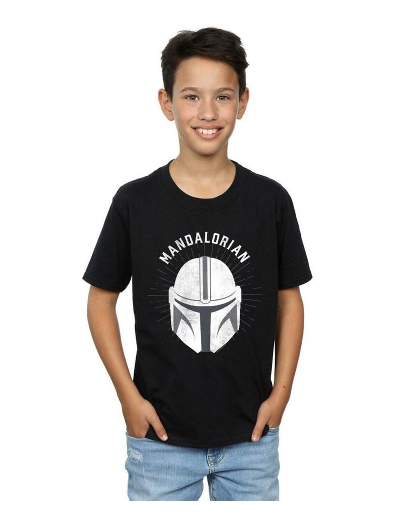 Star Wars - T-shirt THE MANDALORIAN Noir - Kiabi