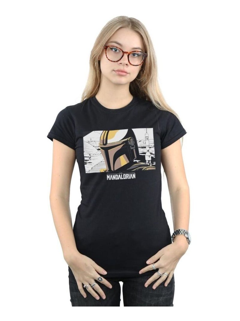 Star Wars - T-shirt THE MANDALORIAN Noir - Kiabi