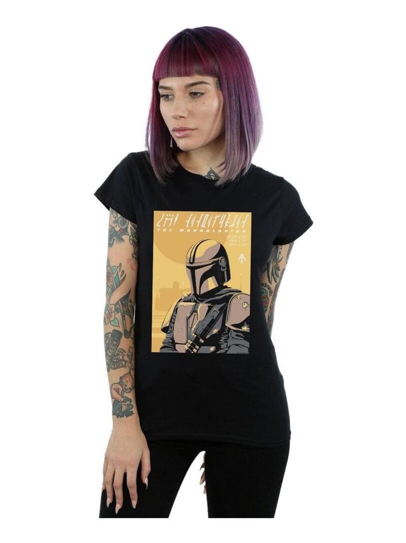 Star Wars - T-shirt THE MANDALORIAN Noir - Kiabi