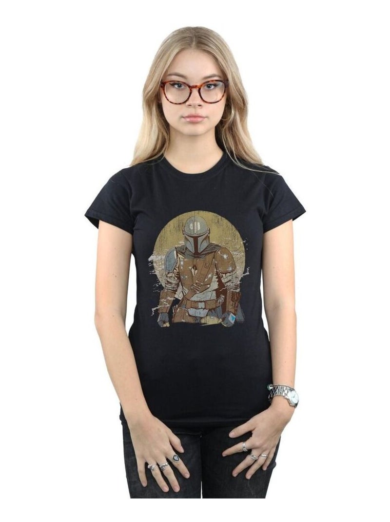 Star Wars - T-shirt THE MANDALORIAN Noir - Kiabi