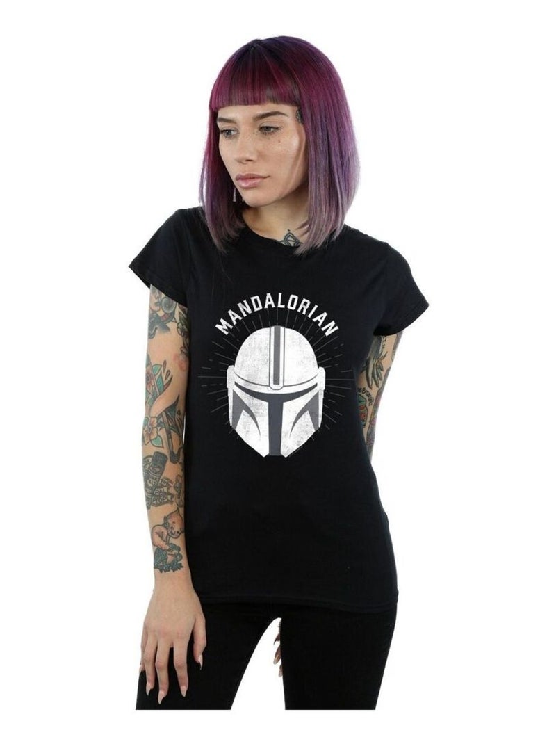 Star Wars - T-shirt THE MANDALORIAN Noir - Kiabi