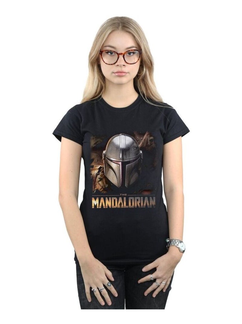 Star Wars - T-shirt THE MANDALORIAN Noir - Kiabi