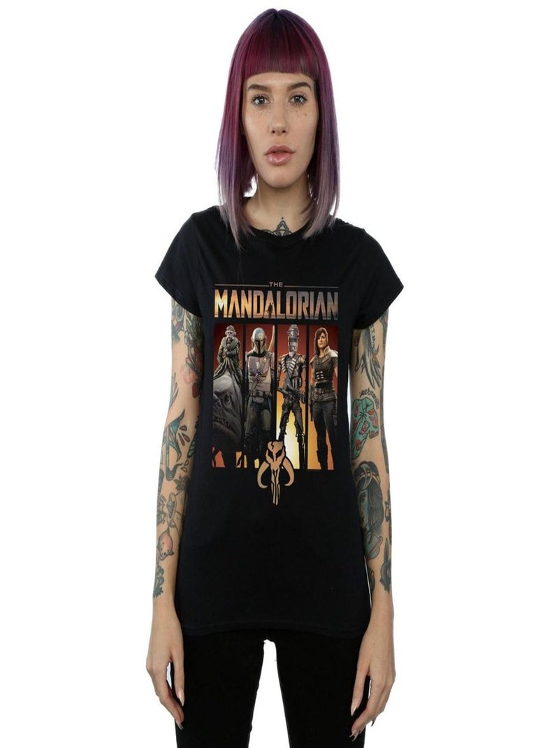 Star Wars - T-shirt THE MANDALORIAN Noir - Kiabi