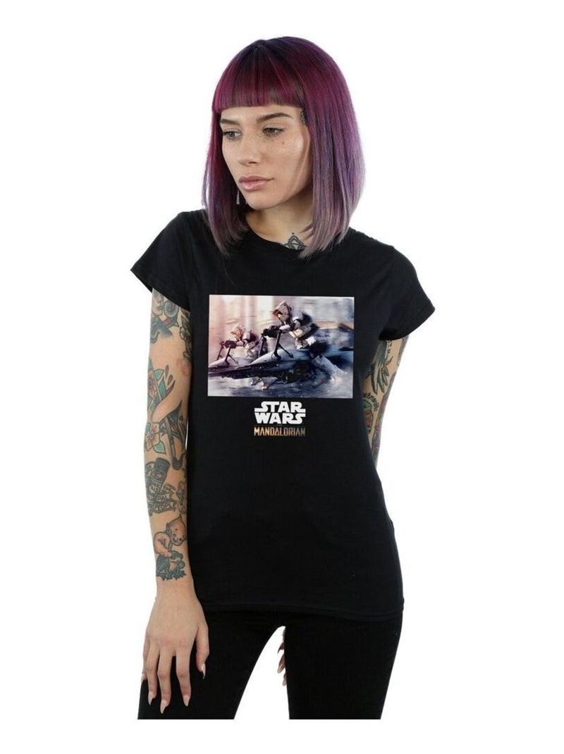 Star Wars - T-shirt THE MANDALORIAN Noir - Kiabi