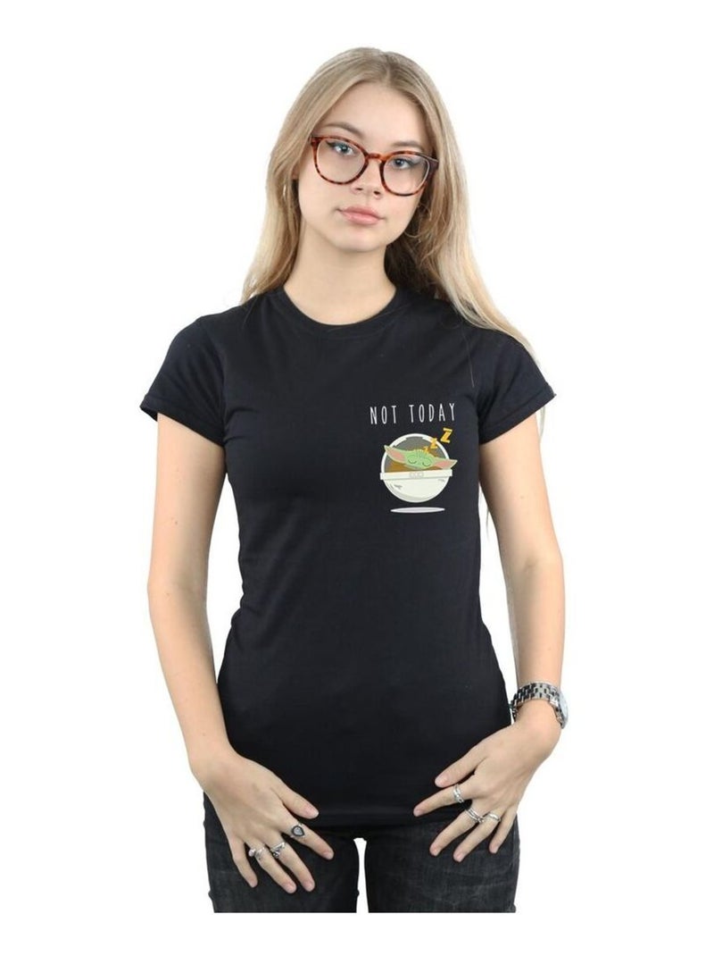 Star Wars - T-shirt THE MANDALORIAN NOT TODAY Noir - Kiabi