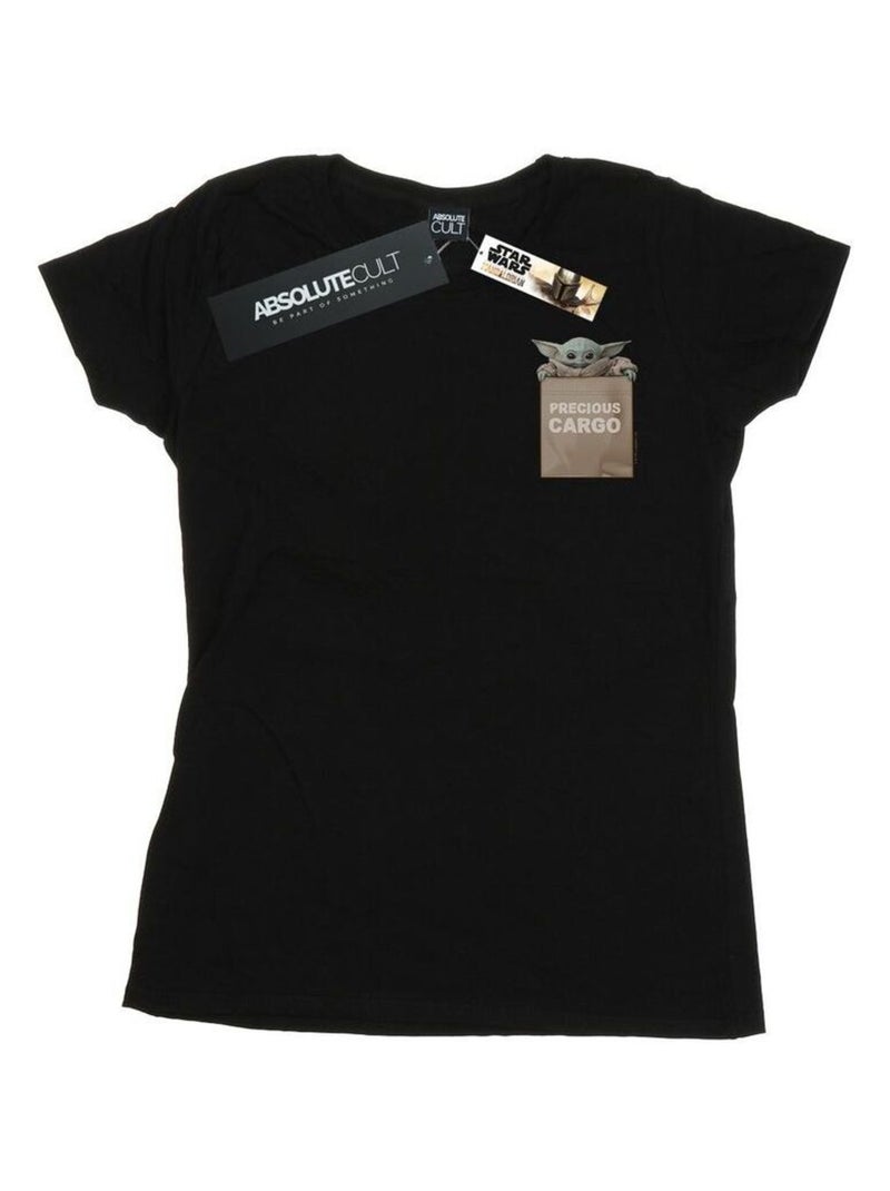 Star Wars - T-shirt THE MANDALORIAN PRECIOUS CARGO Noir - Kiabi