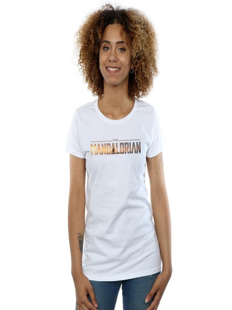 Star Wars - T-shirt THE MANDALORIAN SERIES Blanc - Kiabi