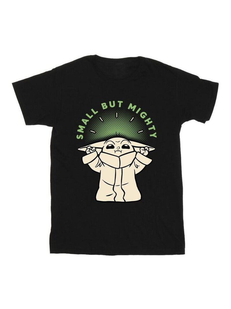 Star Wars - T-shirt THE MANDALORIAN SMALL BUT MIGHTY Noir - Kiabi