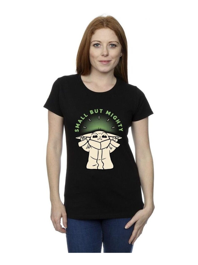 Star Wars - T-shirt THE MANDALORIAN SMALL BUT MIGHTY Noir - Kiabi