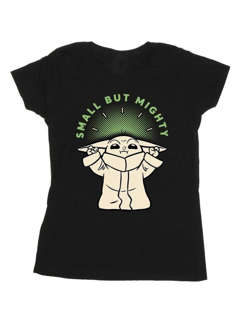 Star Wars - T-shirt THE MANDALORIAN SMALL BUT MIGHTY Noir - Kiabi