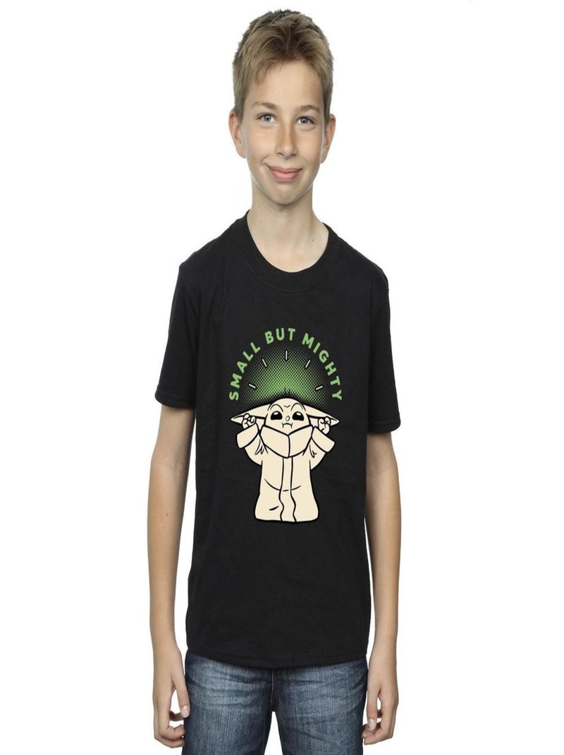 Star Wars - T-shirt THE MANDALORIAN SMALL BUT MIGHTY Noir - Kiabi