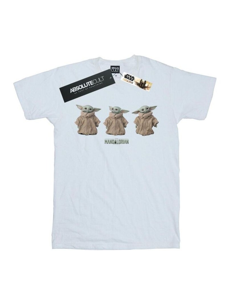 Star Wars - T-shirt THE MANDALORIAN THE CHILD Blanc - Kiabi