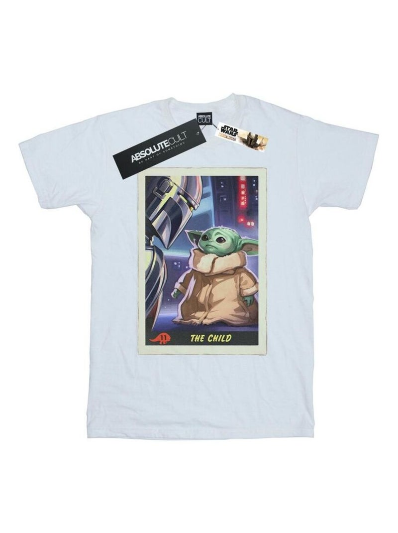 Star Wars - T-shirt THE MANDALORIAN THE CHILD Blanc - Kiabi