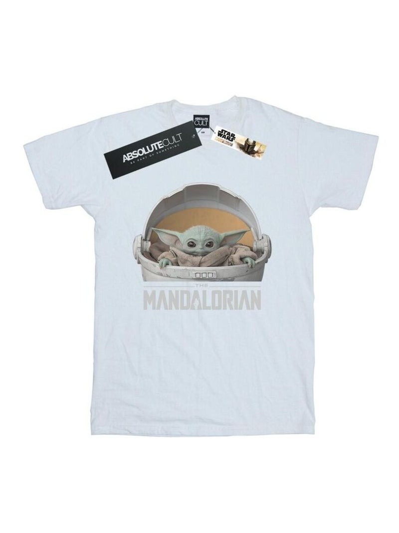 Star Wars - T-shirt THE MANDALORIAN THE CHILD Blanc - Kiabi