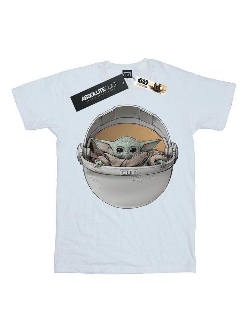 Star Wars - T-shirt THE MANDALORIAN THE CHILD Blanc - Kiabi